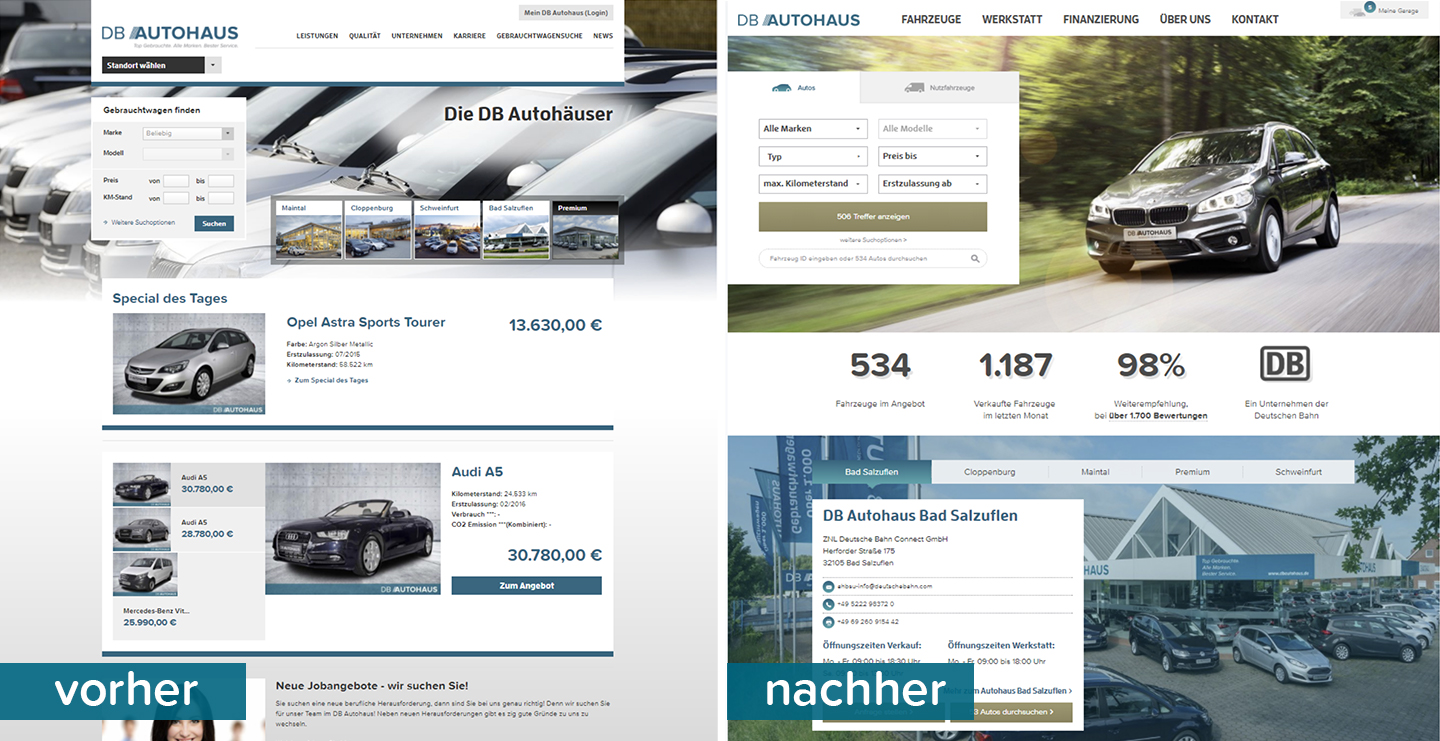 Neuer Internetauftritt von DB Autohaus