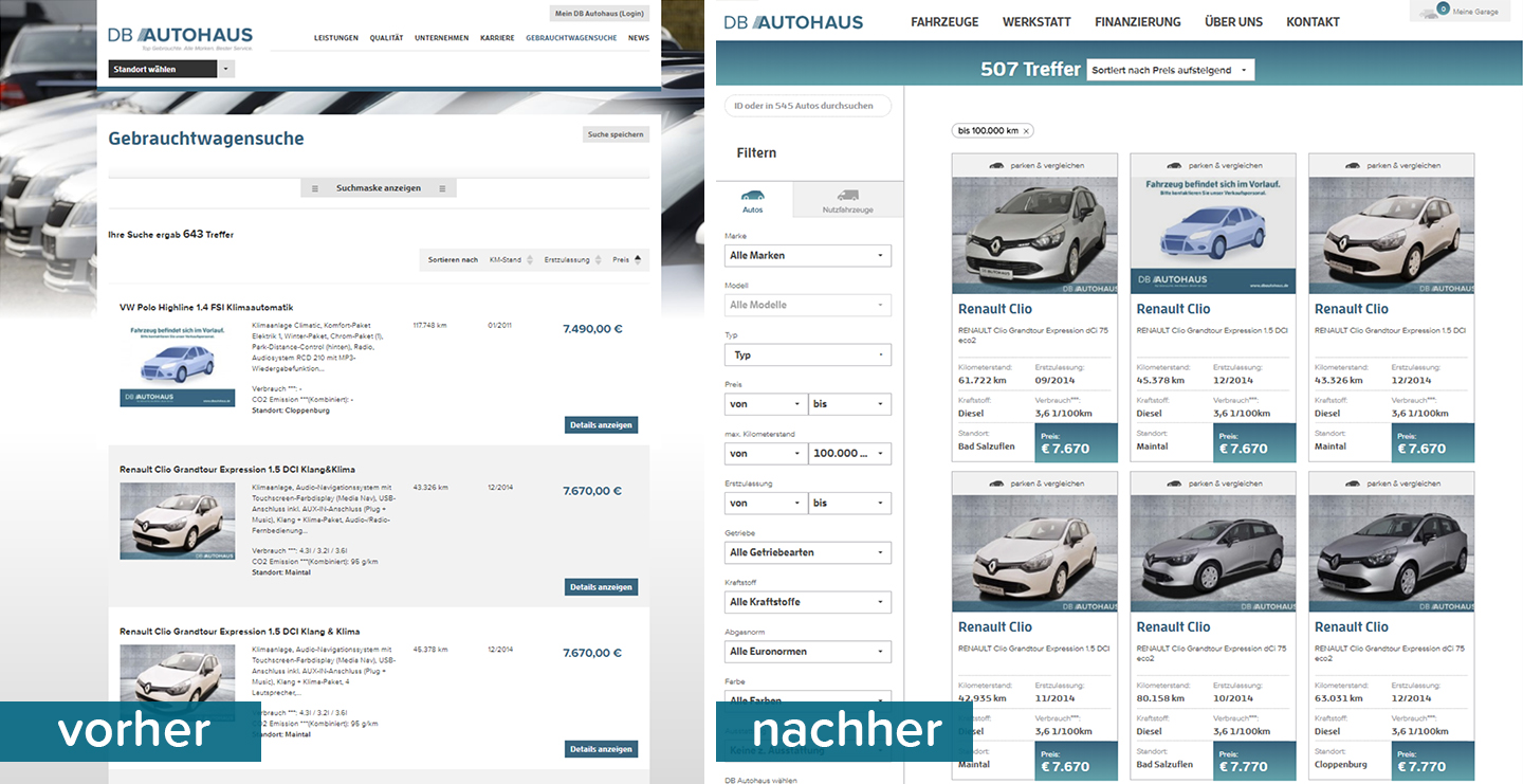 Verbesserte Fahrzeugdarstellung