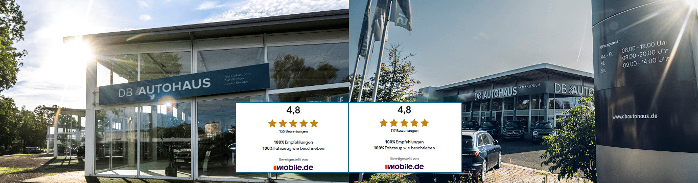mobile.de bewertet die DB Autohäuser mit 4,8 Sternen